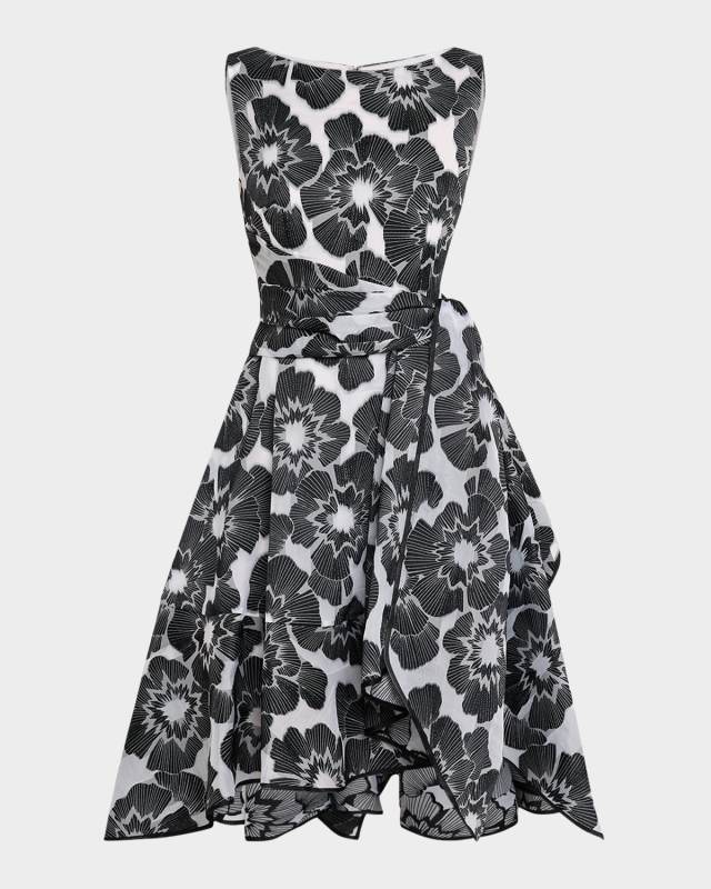 Floral Firecracker Organdy High-Low Dress